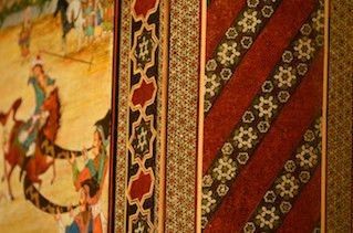 Persian miniature painting and marquetries